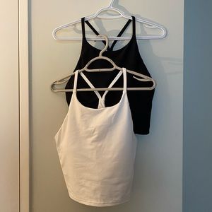 Two Old Navy Tanks - Shelf Bra